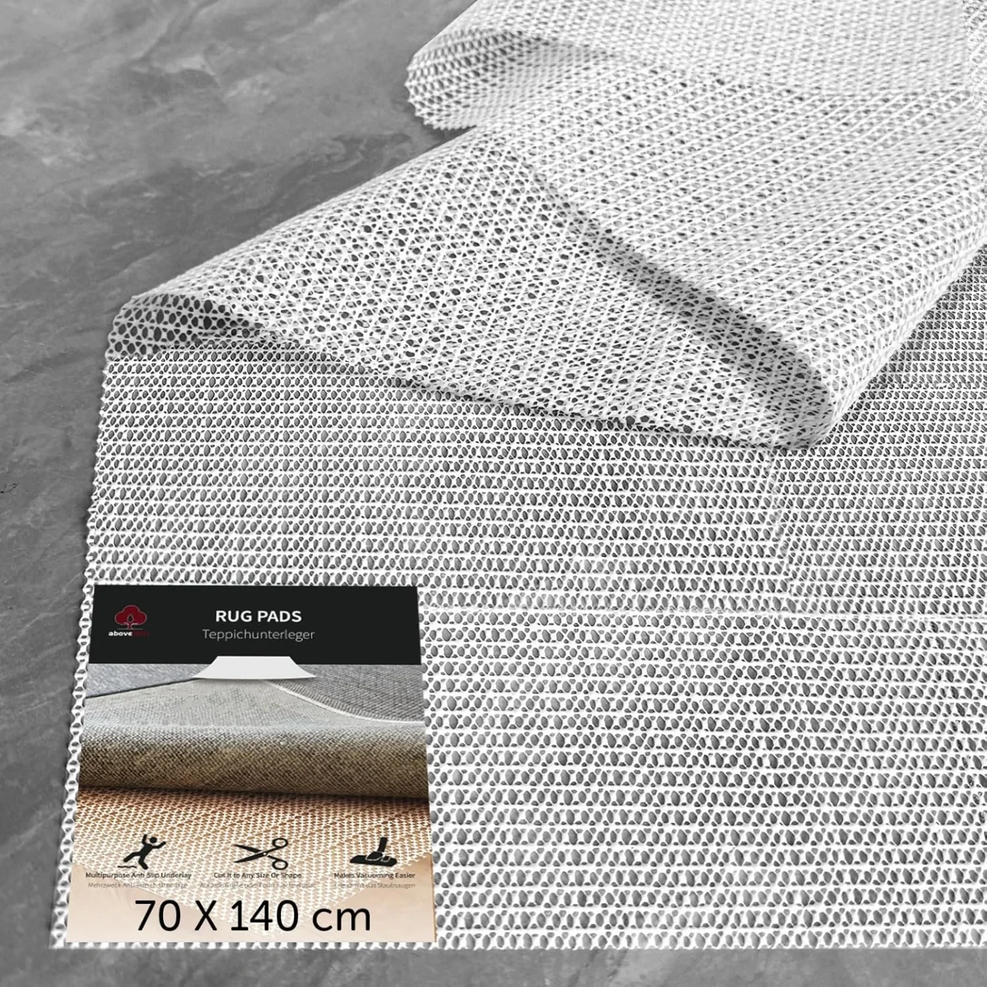 aboveBED Alfombra antideslizante para moqueta