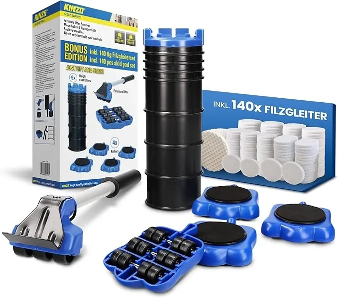 Furniture lifter with transport castors Furniture lifter with transport castors