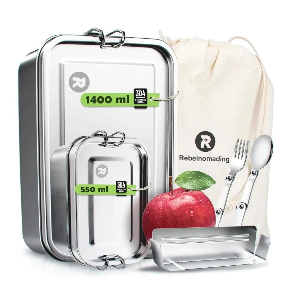 Rebelnomading – Stainless Steel Lunch Box Set Rebelnomading – Stainless Steel Lunch Box Set
