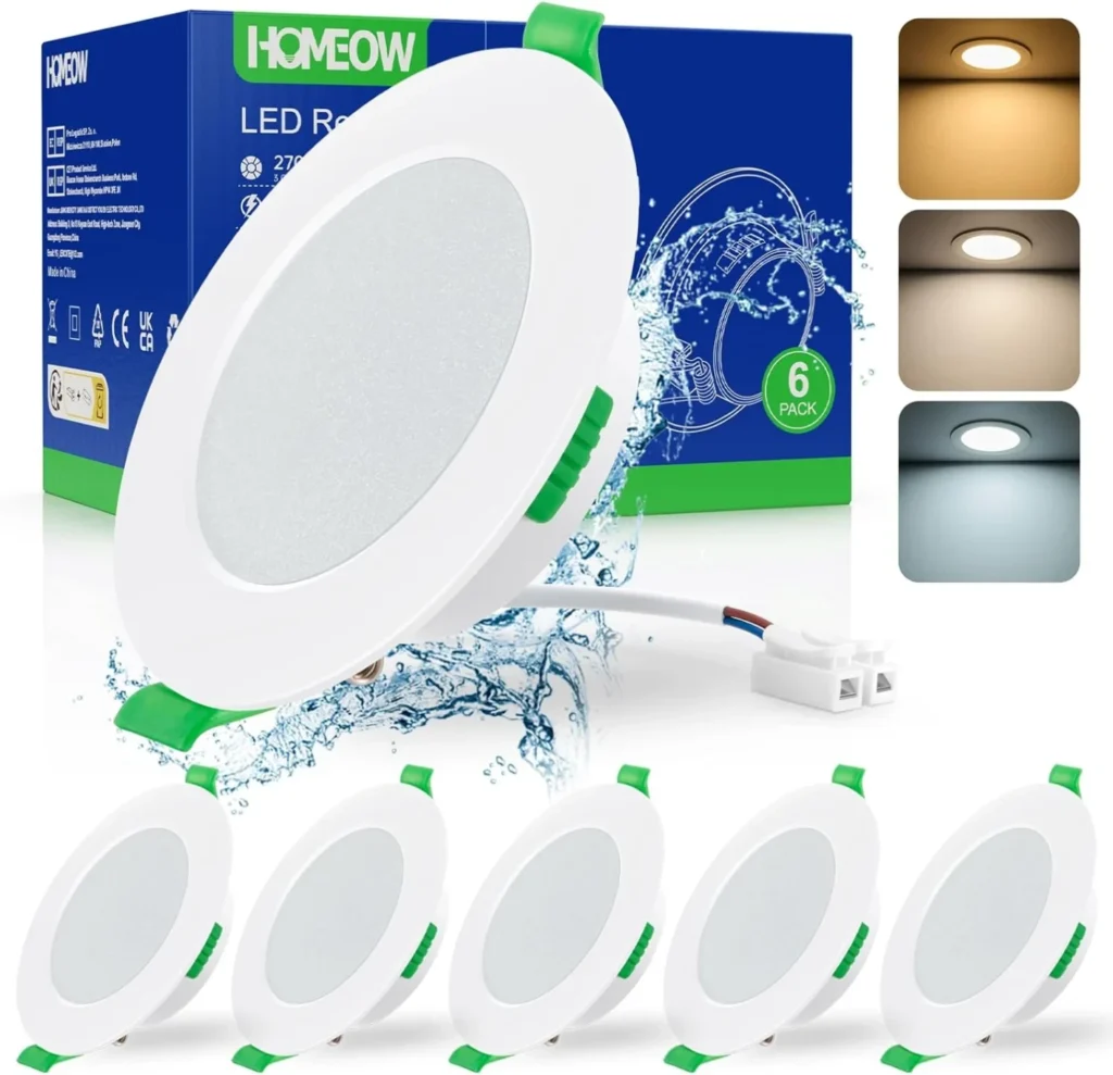 HOMEOW Foco empotrable LED 230 V 7 W HOMEOW Foco empotrable LED 230 V 7 W