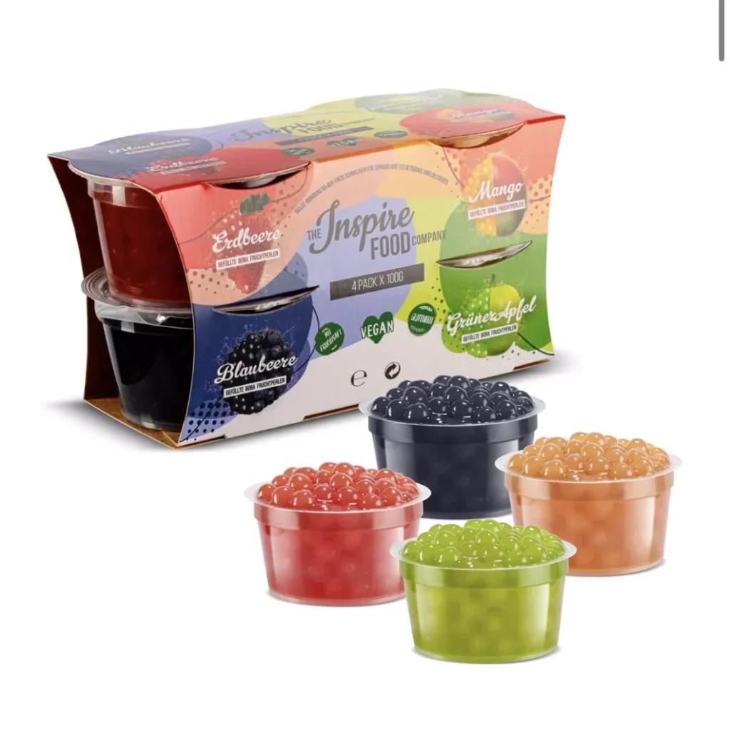 The Inspire Food Company Popping Boba Set – 4 soorten fruitparels The Inspire Food Company Popping Boba Set – 4 soorten fruitparels