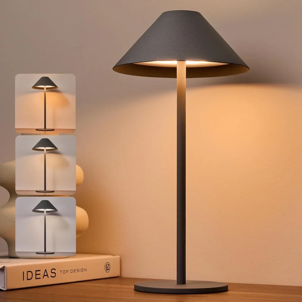 BOJIM Lampada da tavolo ricaricabile senza fili