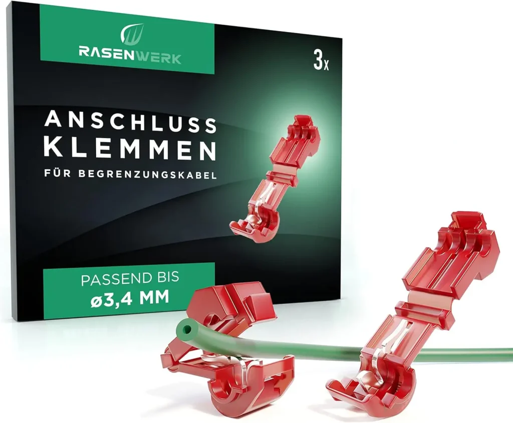 RASENWERK® Anschlussklemmen für Mähroboter Begrenzungskabel