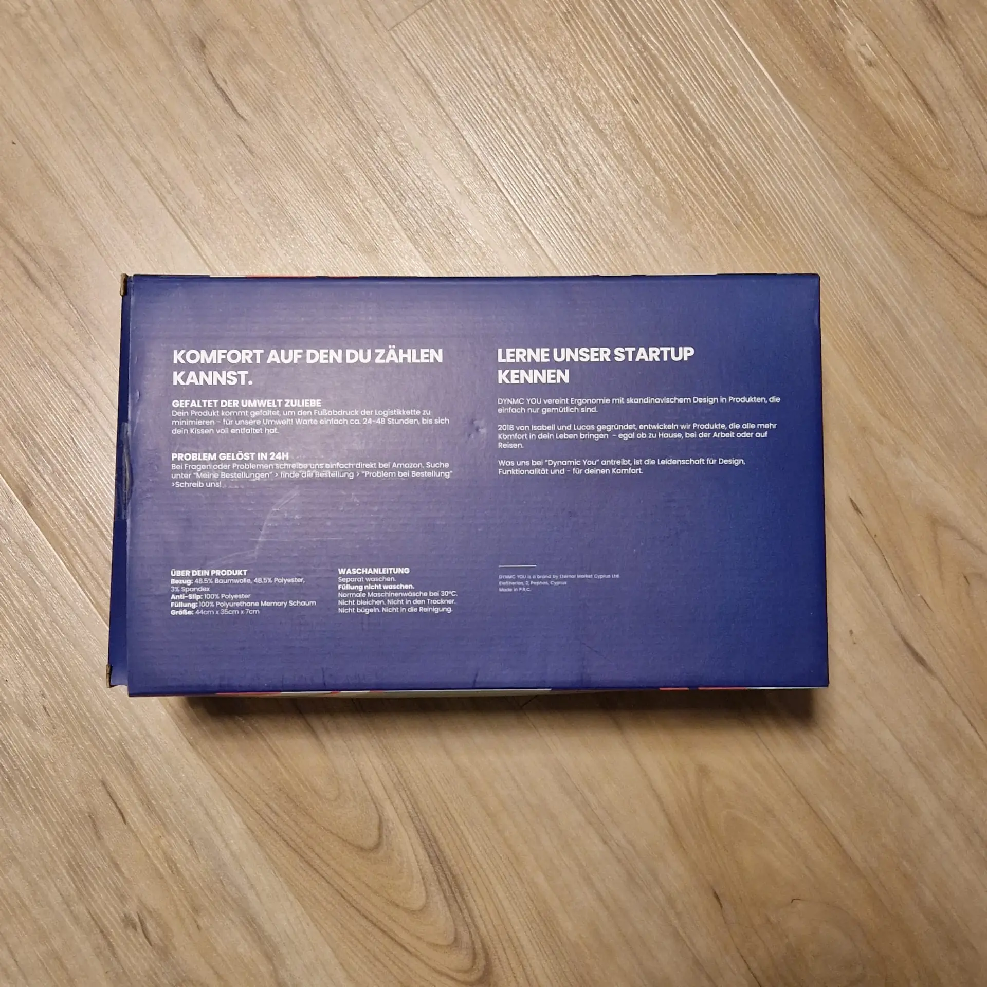 Ergonomisches Sitzkissen
Verpackung