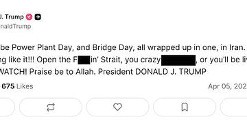 Trump threatens Iran with ‘Hell’ over Strait of Hormuz in profane Easter post