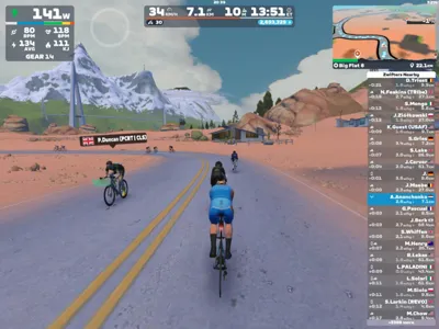Zwift - Big Flat 8 in Watopia
