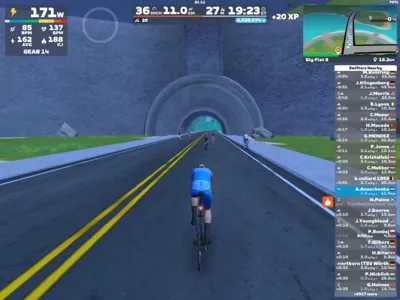 Zwift - Big Flat 8 in Watopia