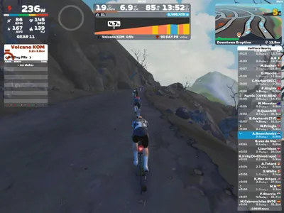 Zwift - Downtown Eruption in Watopia