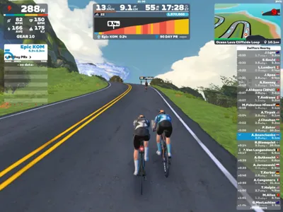 Zwift - Ocean Lava Cliffside Loop in Watopia
