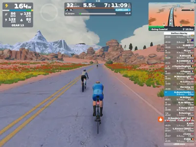 Zwift - Going Coastal in Watopia