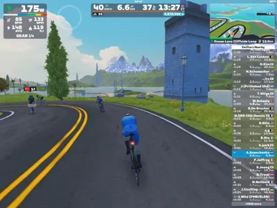 Zwift - Ocean Lava Cliffside Loop in Watopia