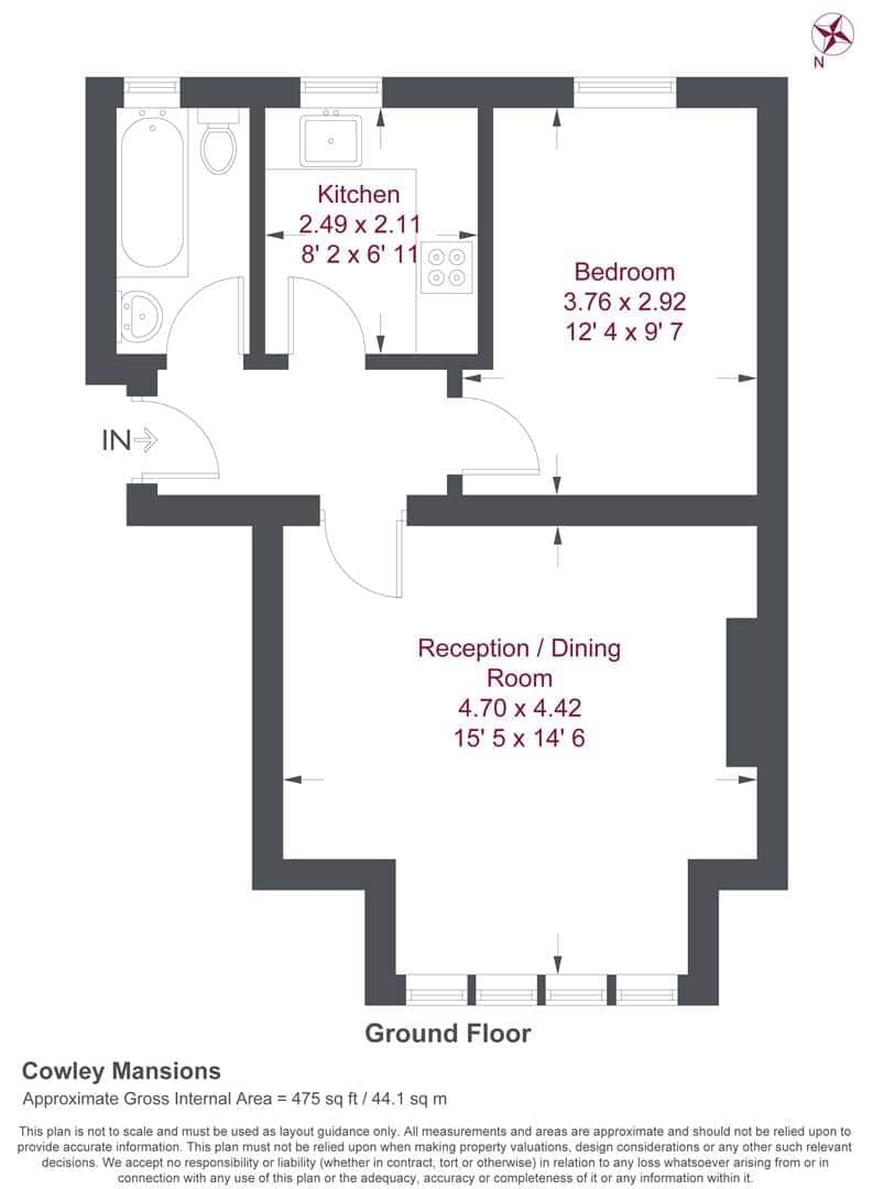 1 bedroom Flat Let