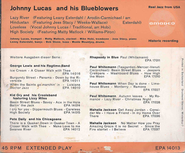 Johnny Lucas And His Blueblowers-1