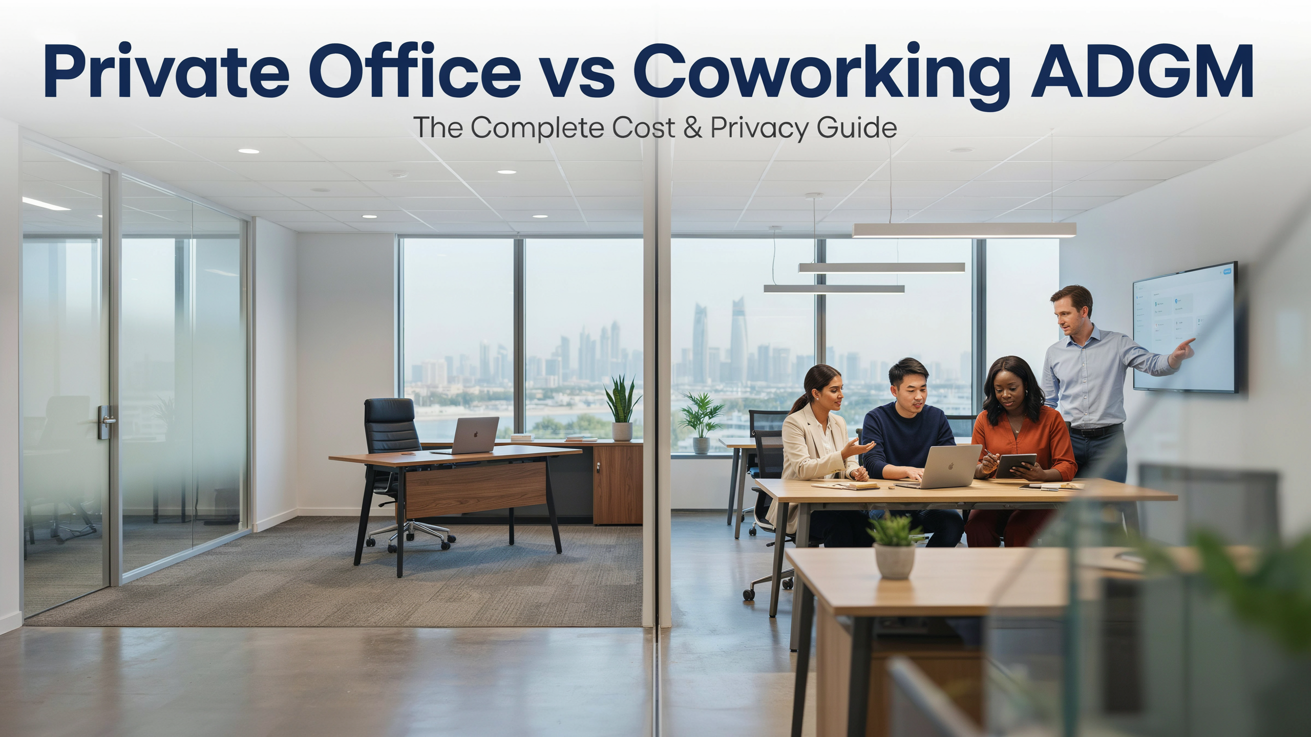 Private Office vs Coworking ADGM: The Complete Cost & Privacy Guide