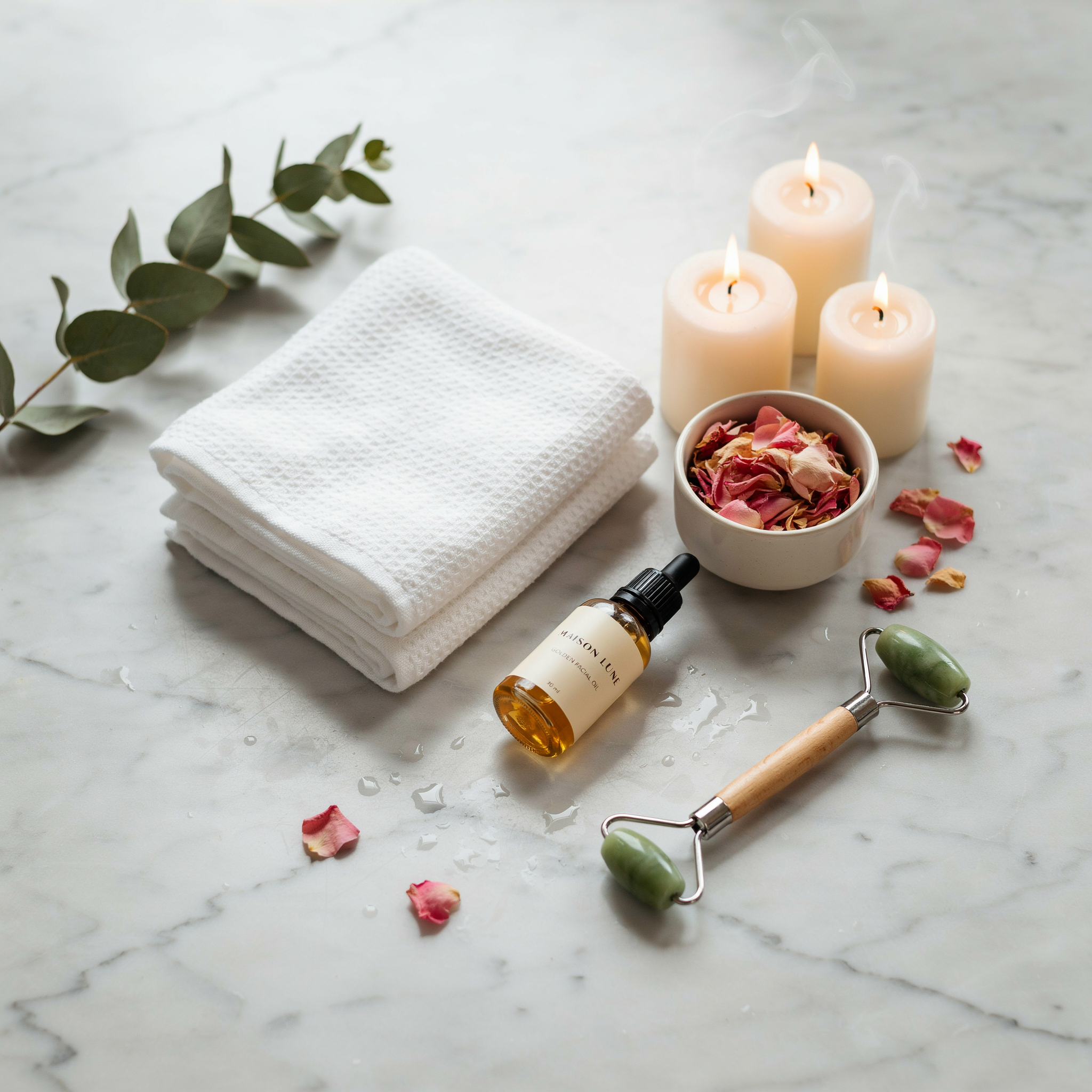 Luxury beauty spa day at home uae
