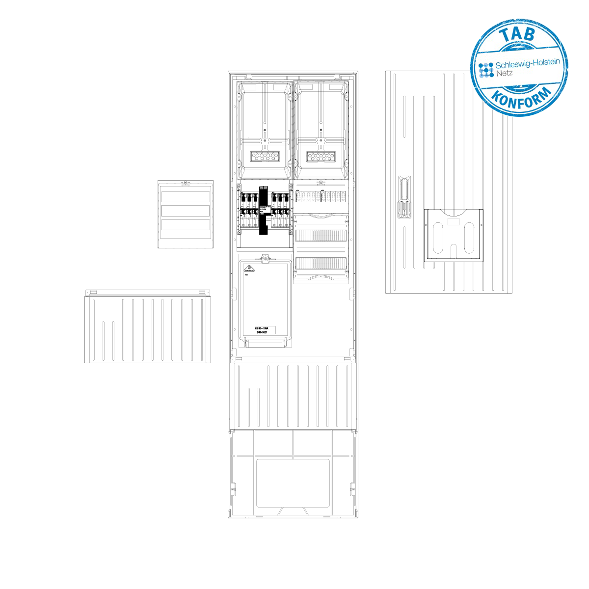 ELSTA Zähleranschlusssäule 2 Zähler 50 A ELSTA Zähleranschlusssäule 2 Zähler 50 A
