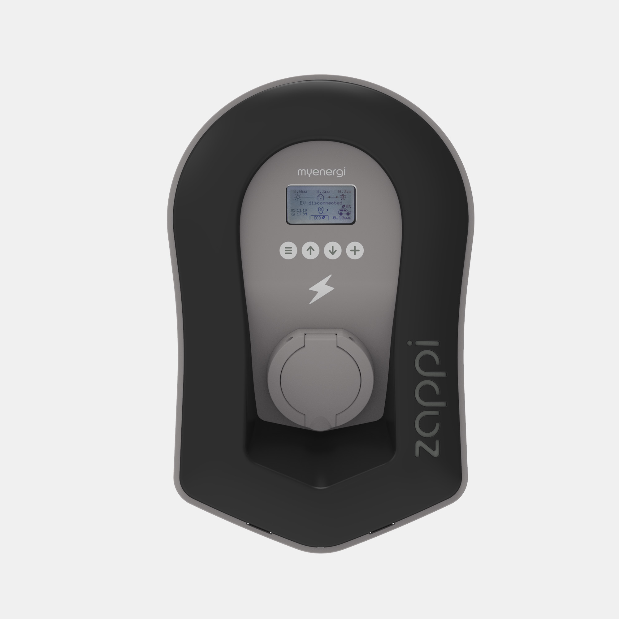 myenergi zappi Wallbox V2.1 (bis 22 kW) mit Ladesteckdose