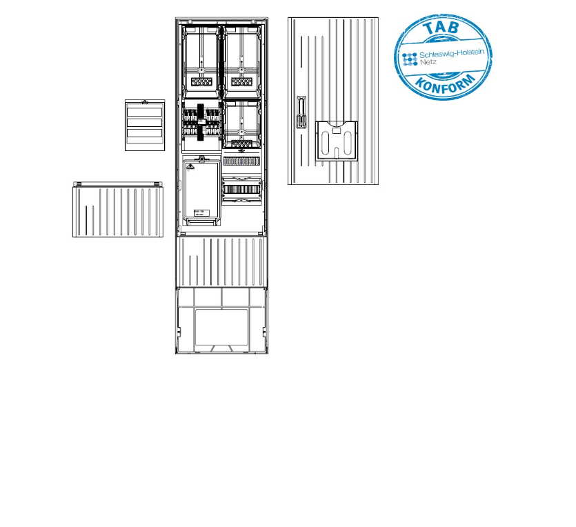 2-Z-hler-50-A-TSG_zusammenKL5p7Ex0ocOV7 ELSTA Zähleranschlusssäule 2 Zähler 50 A + TSG