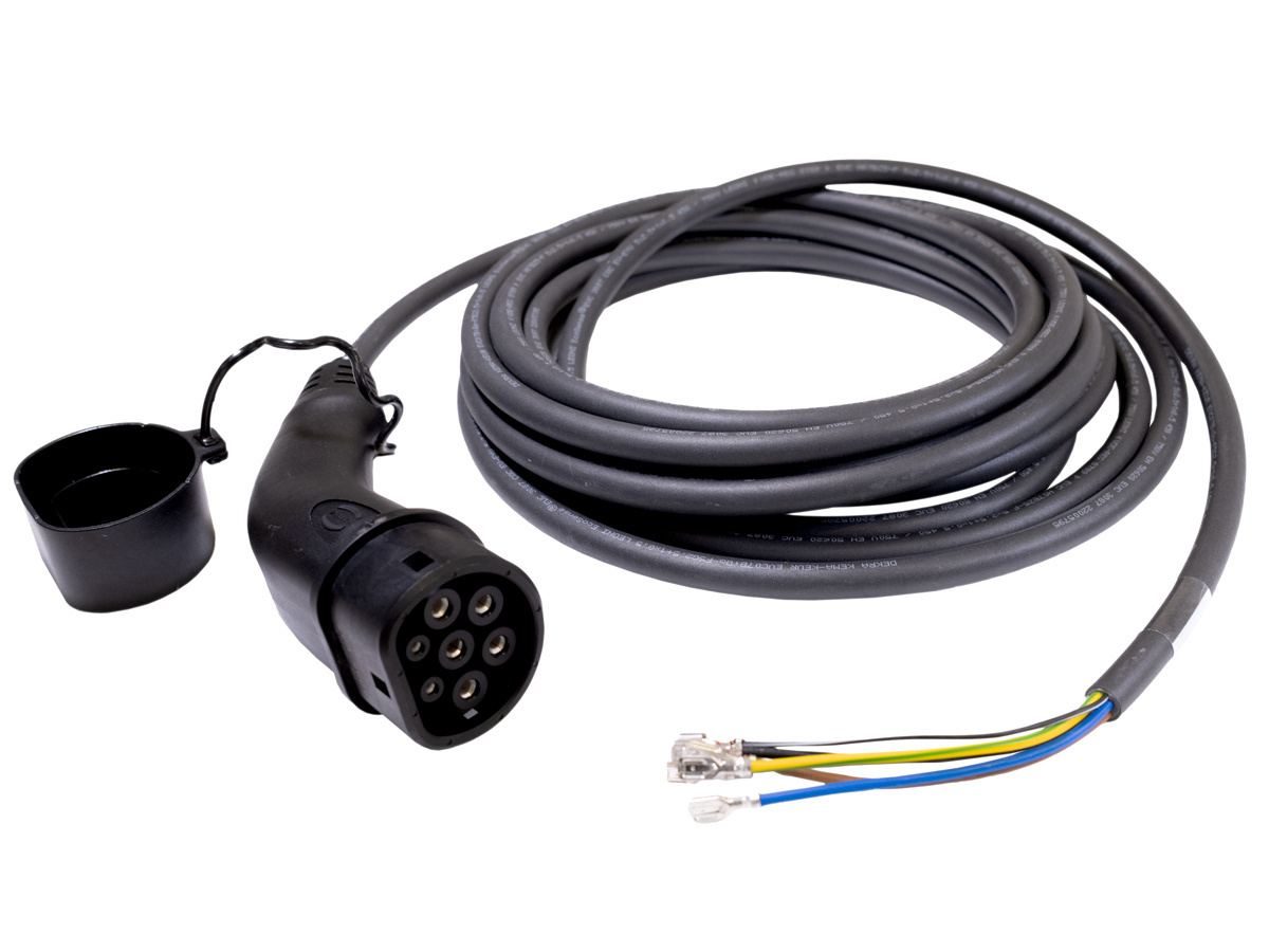 Heidelberg AMPERFIED Ladekabel (bis 11 kW) Typ 2 - offenes Ende für Wallboxanschluss