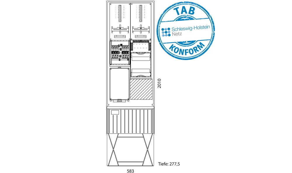 SET-2_10051480_40300113533_Katalog-Zeichnung_Tab ELSTA Zähleranschlusssäule 2 Zähler 50 A