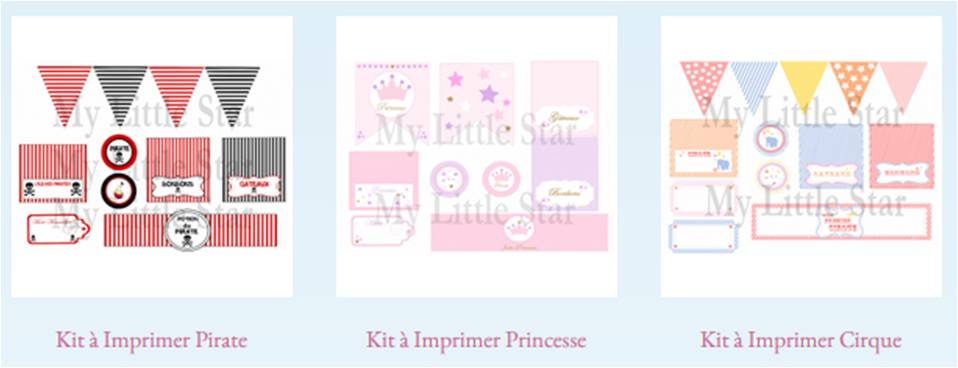 kits sweet table enfants a imprimer