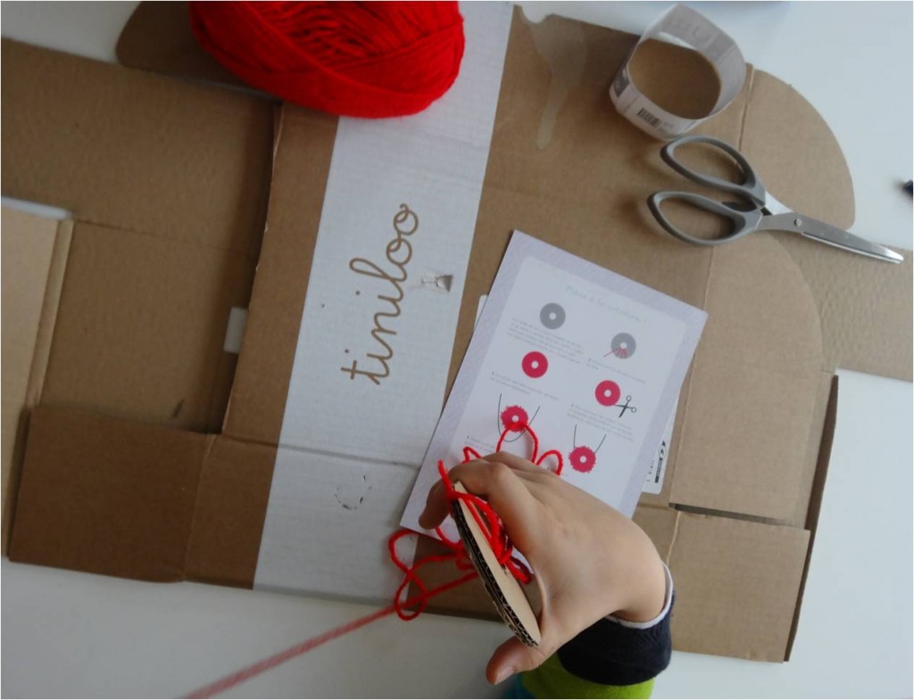 realisation pompon box creative tiniloo