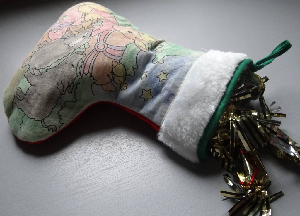 chaussette de noel remplie de papillotes