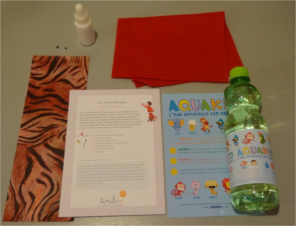 materiel bouteille d'eau animal box creative tiniloo