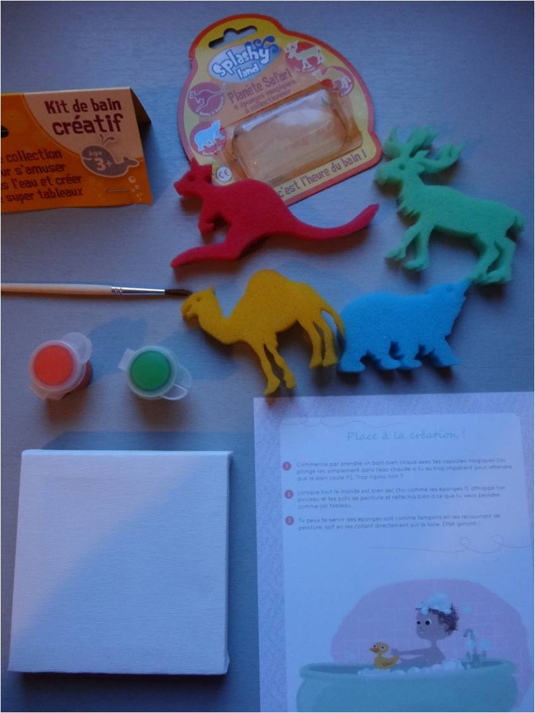 mission tiniloo kit creatif eponges de bain