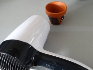 peinture gonflante seche cheveux