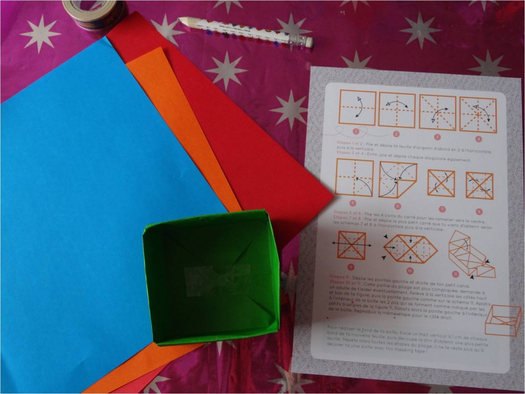 boite papier origami
