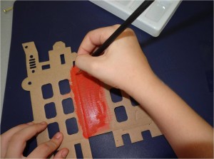 peinture bus anglais