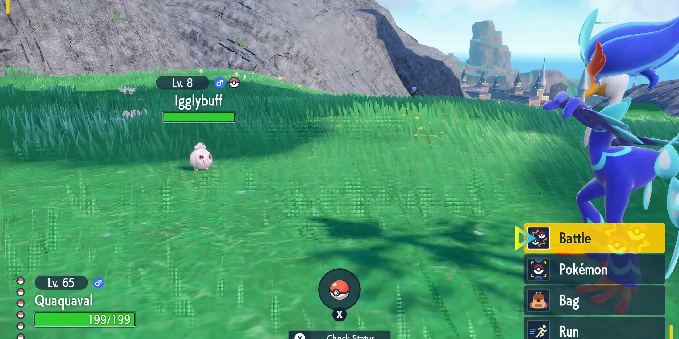 Fighting A Battle In Pokemon Violet Switch 2
