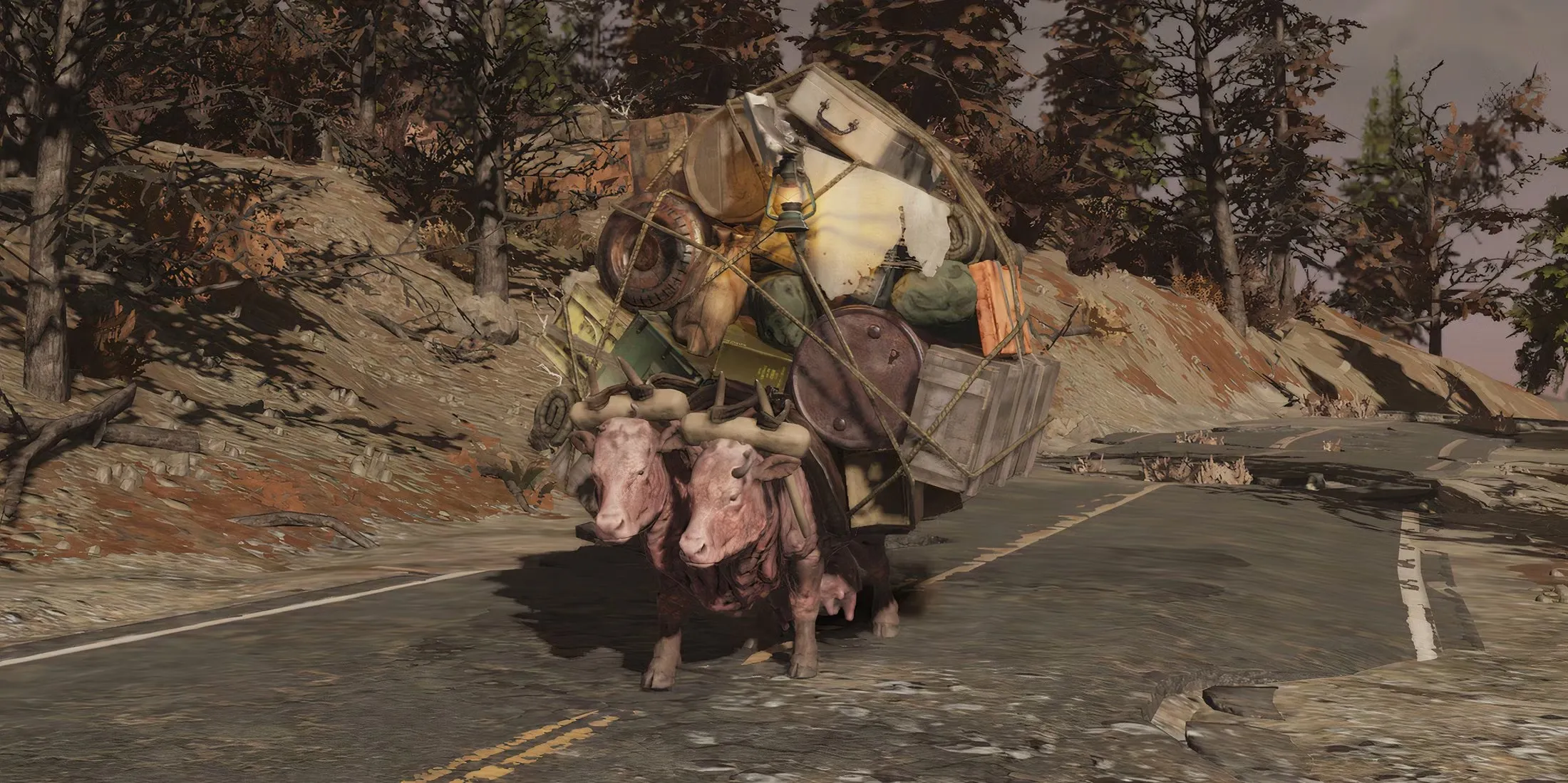 Fallout 76 Milepost Zero Caravans Update New Public Event Skyline Valley Pack Brahmin