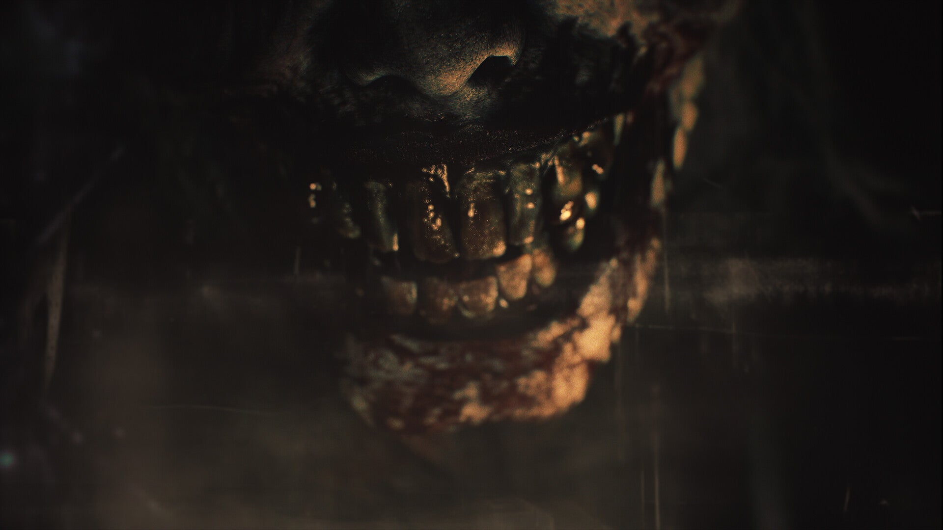 Resident Evil 9 Requiem screenshot showing a big horrible monster lady's mouth