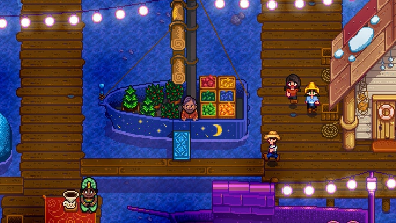 Stardew Valley Nighttime Scene