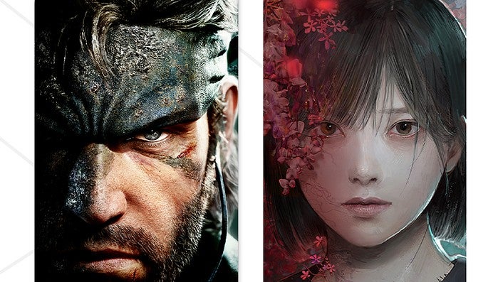 Header Image For Konami'S Showing The Promo Art For Both Metal Gear Solid Delta And Silent Hill F