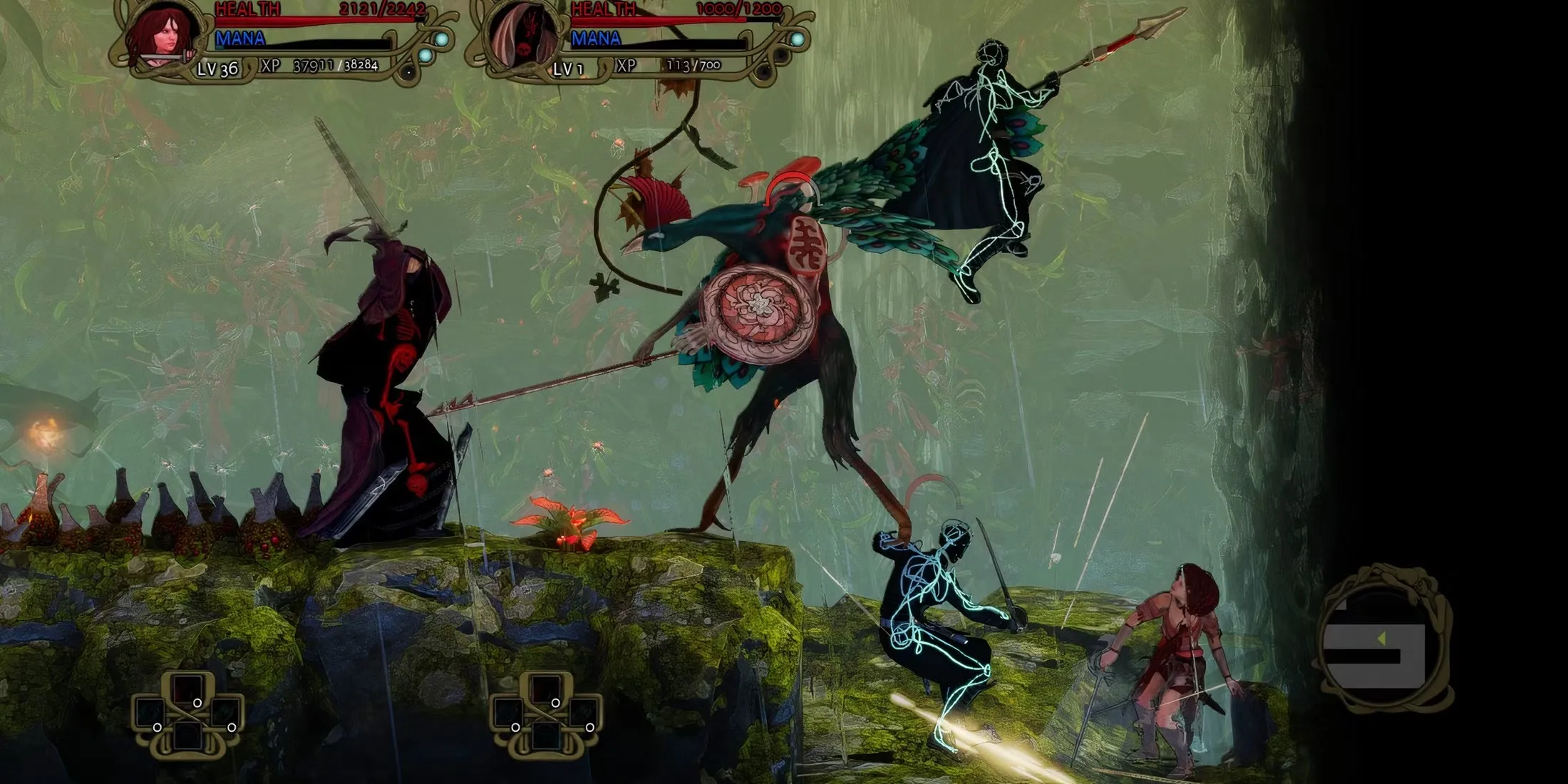 Attacking Enemies In Co Op In Abyss Odyssey