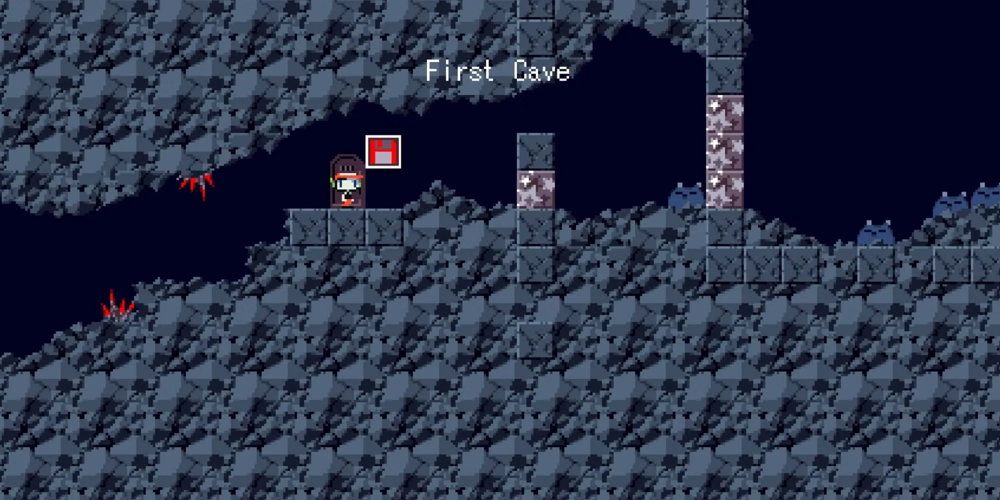 A Save Spot In Cave Story