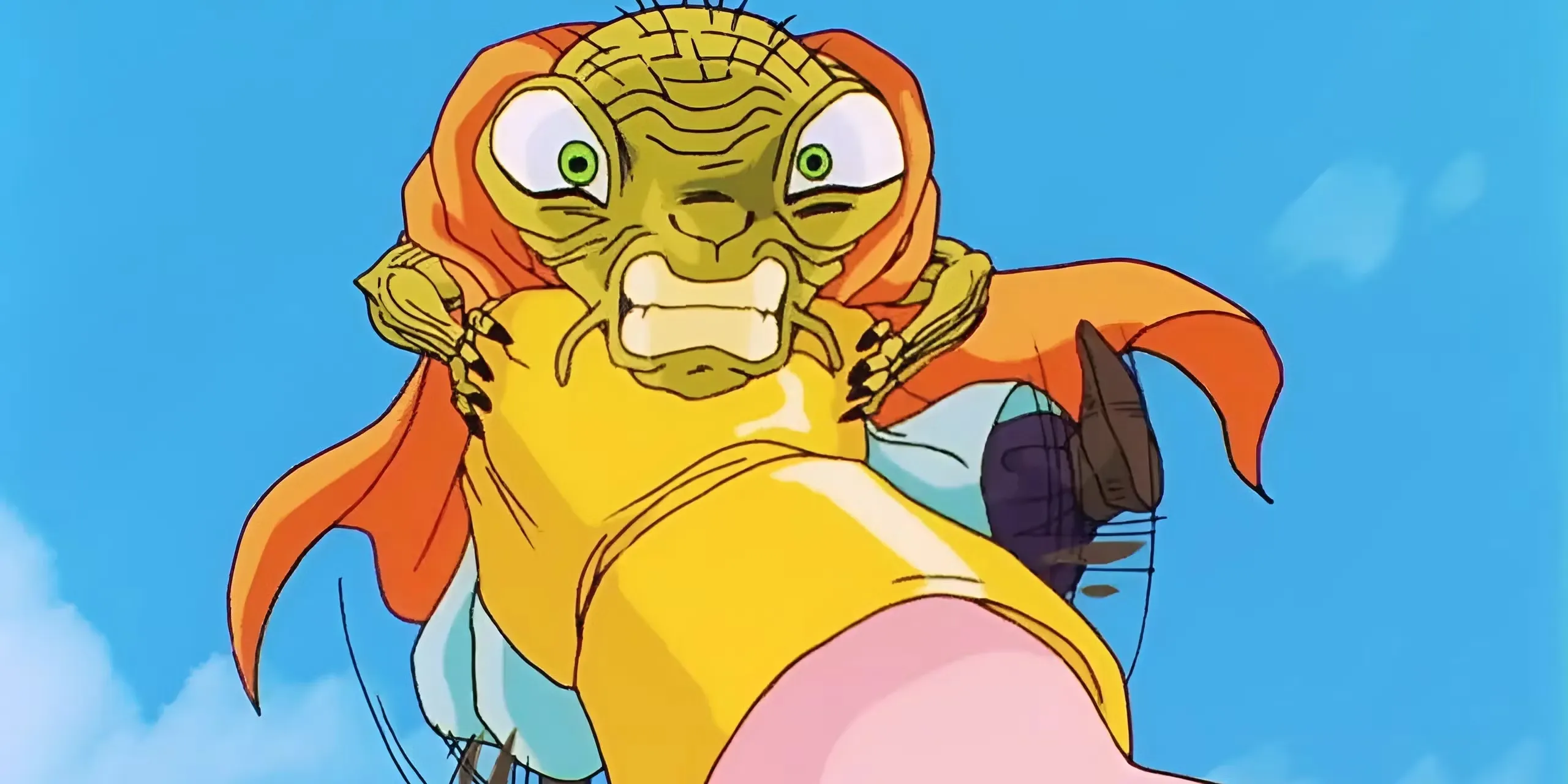 Majin Buu choking Babidi.
