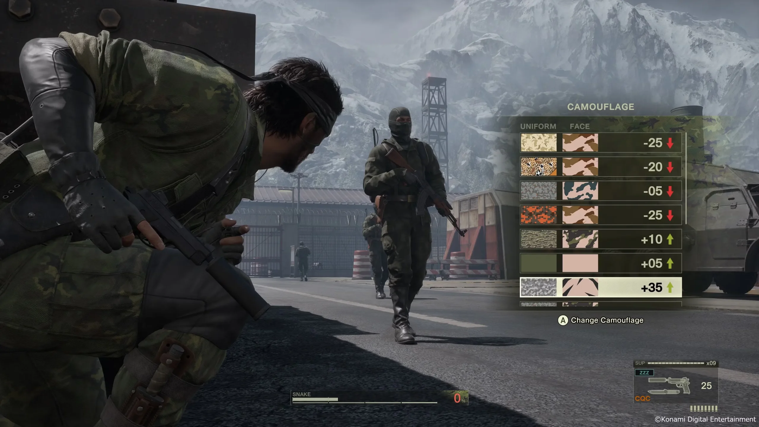 Camo menu