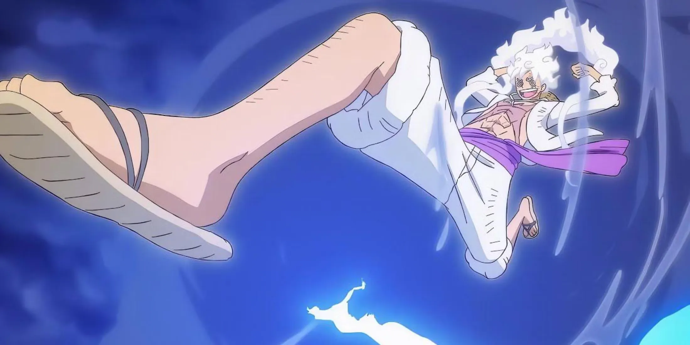 Gear 5 Luffy Grows In Size Gomu Gomu No Gigant