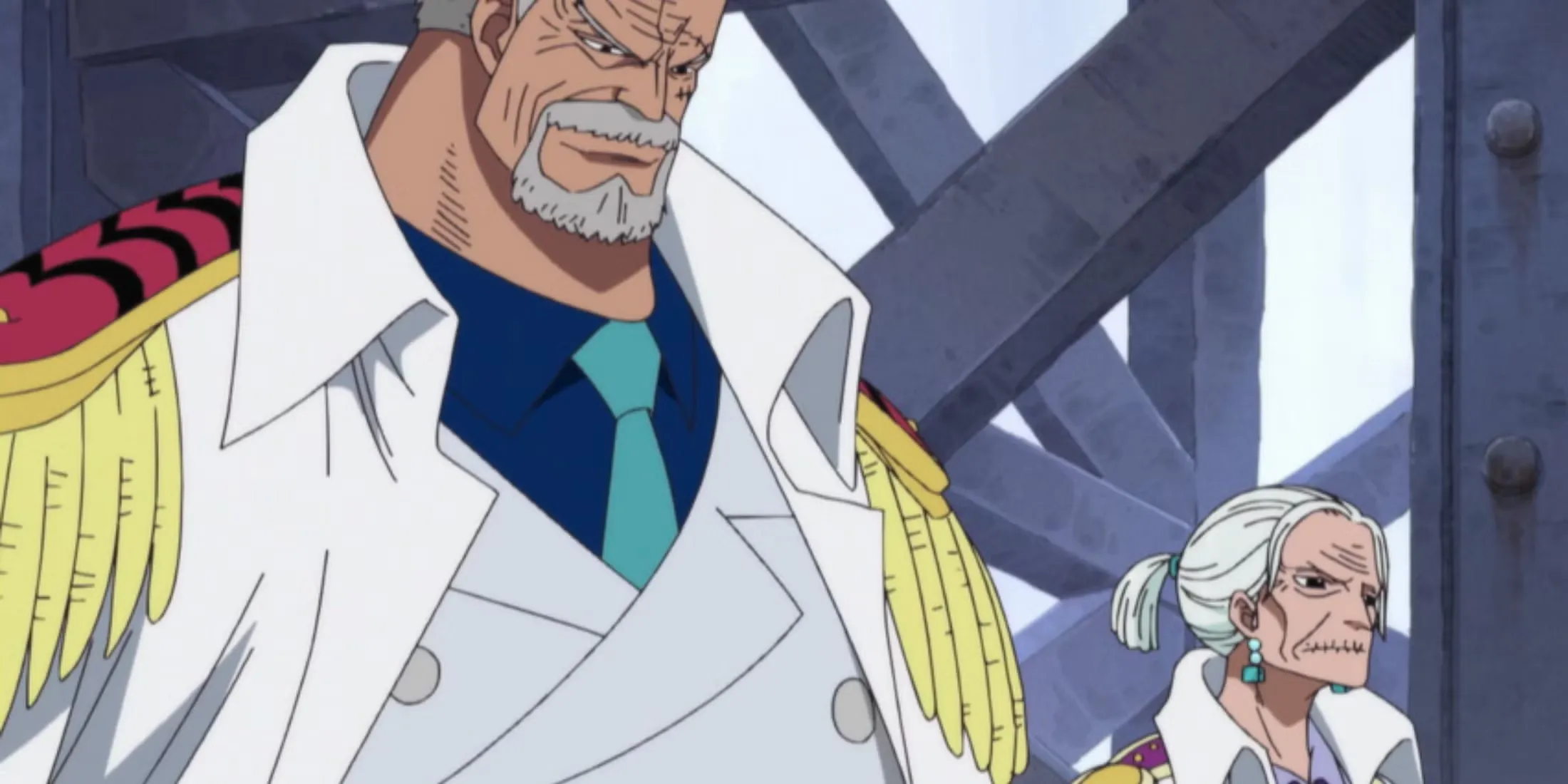 Tsuru And Garp At Marineford One Piece