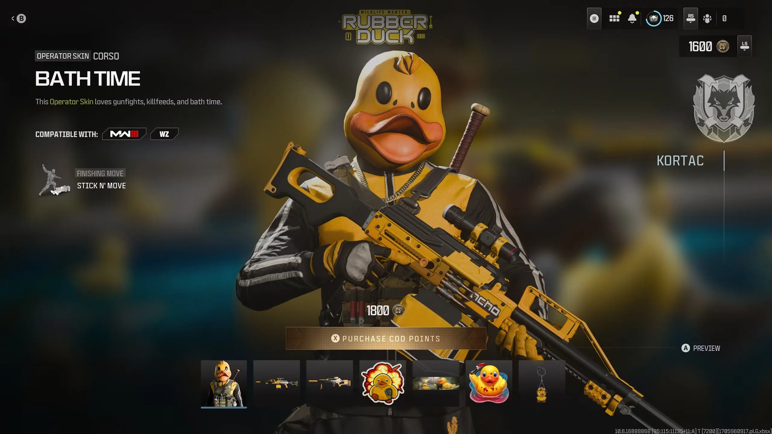 Call Of Duty Rubber Ducky Bath Time Skin