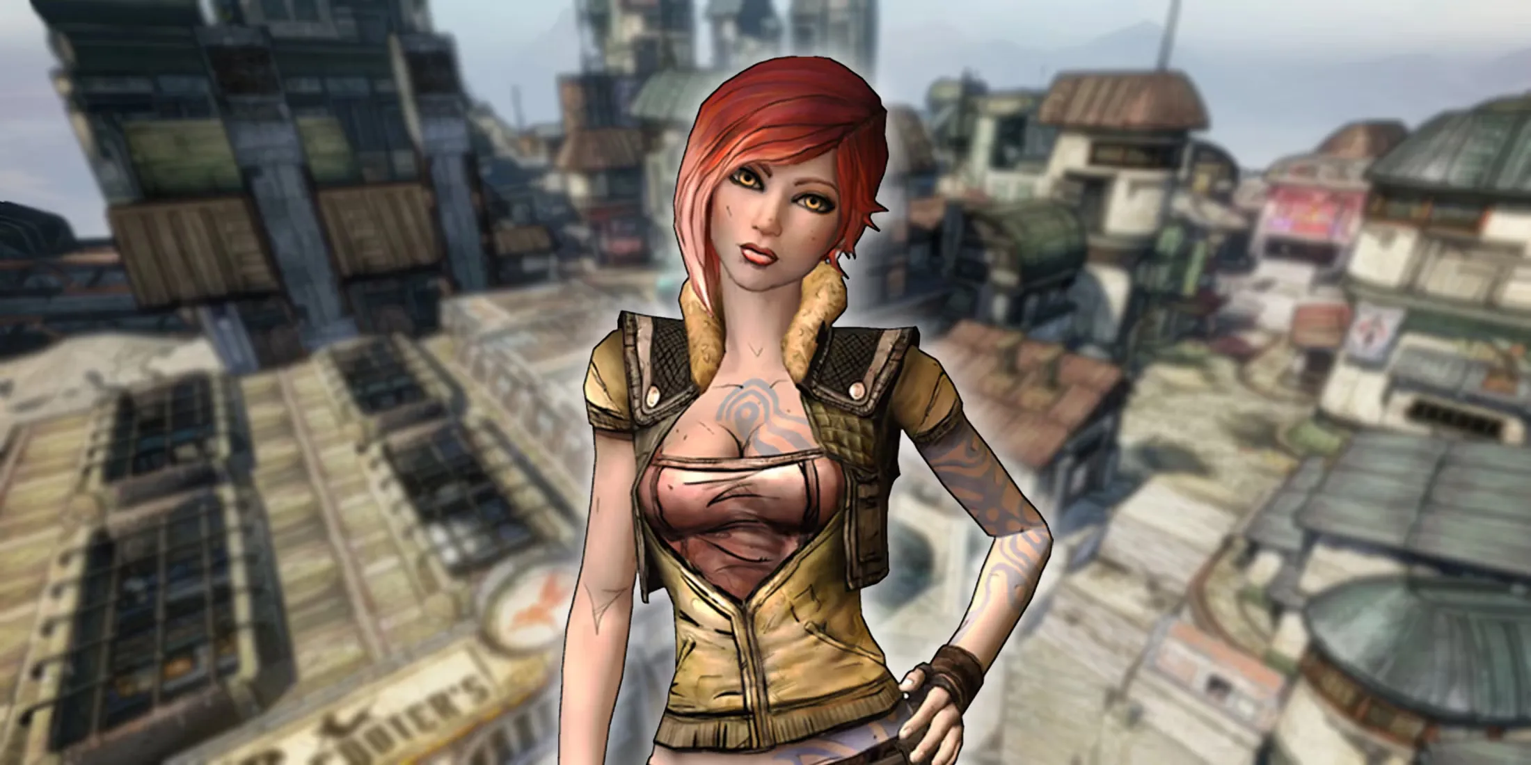 Lilith, the infamous Siren from thee Borderlands series, in various environments.