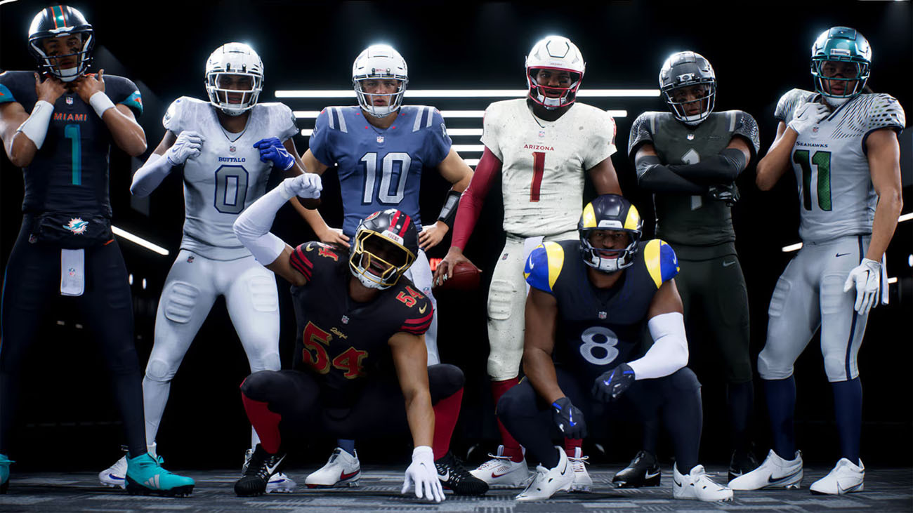 Players from the NFC West and AFC East show off their custom looks in Nike Rivalries.