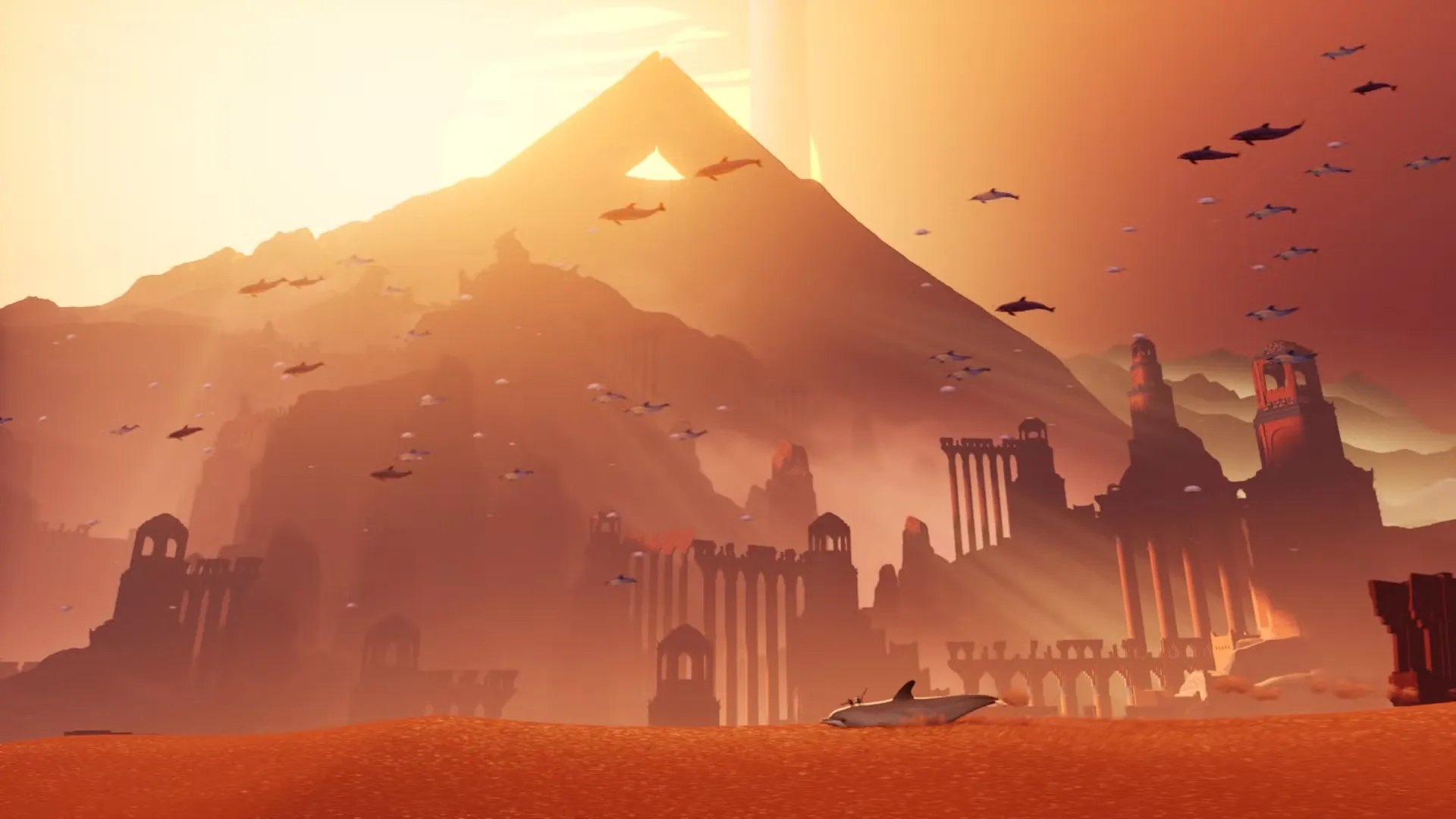 Nava says Sword of the Sea is the first time he's felt comfortable referencing Journey's desert aesthetic.