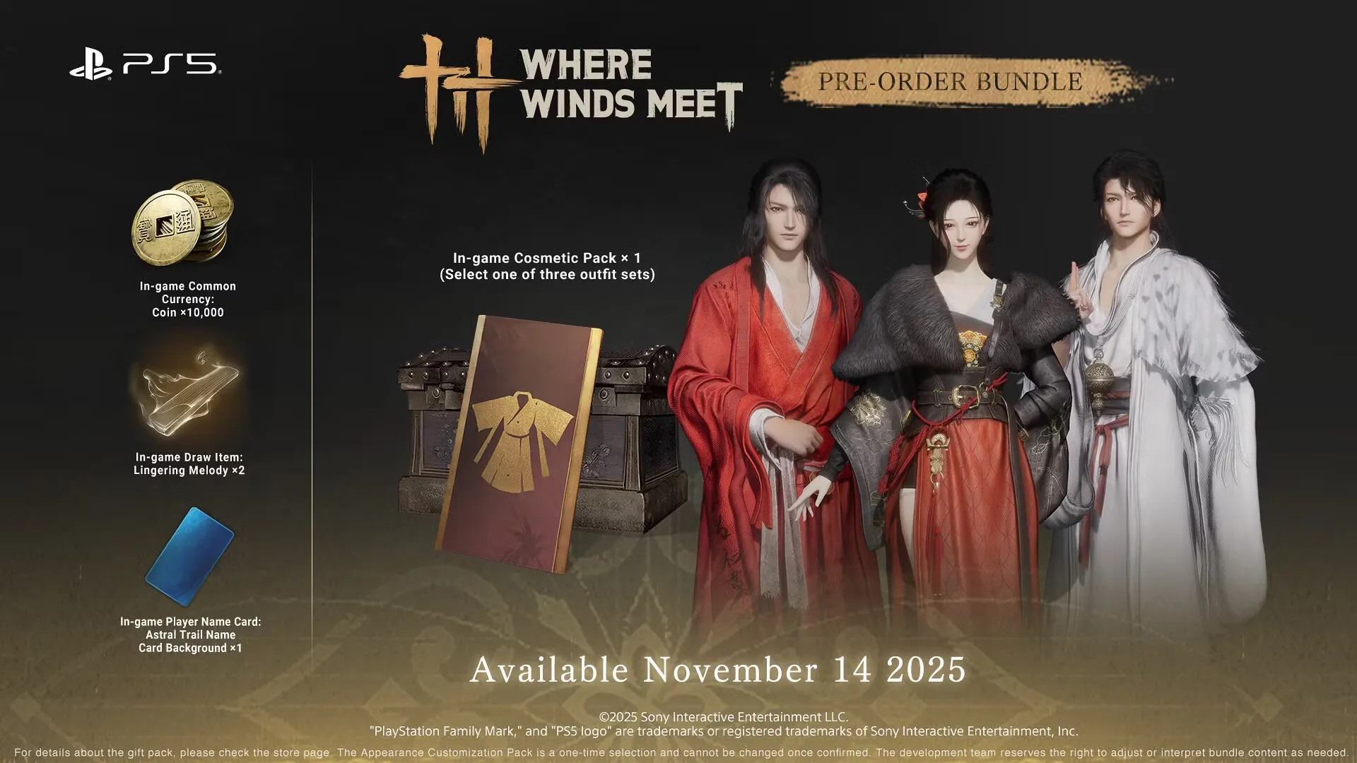 Pre Order Bonus Where Winds Meet