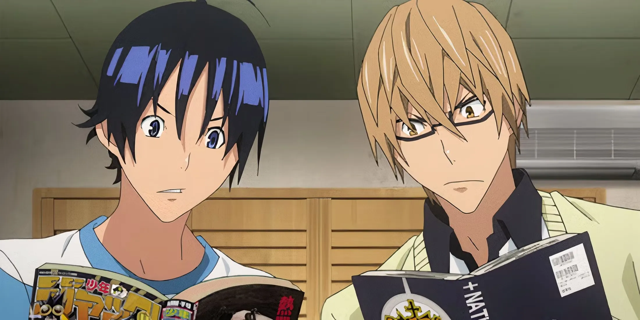 Moritaka And Akito Reading In Bakuman