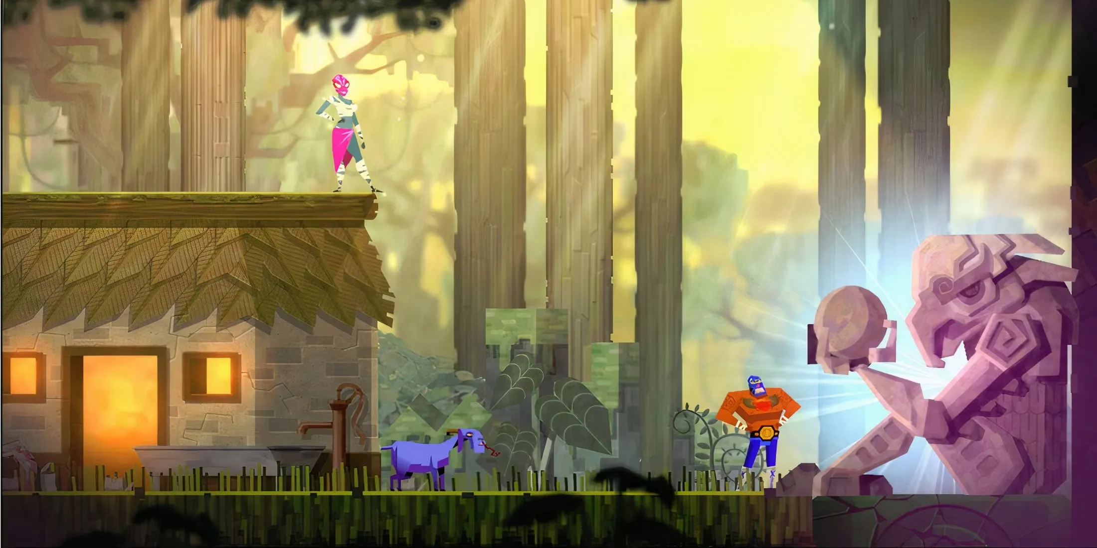 Playing In Co Op In Guacamelee